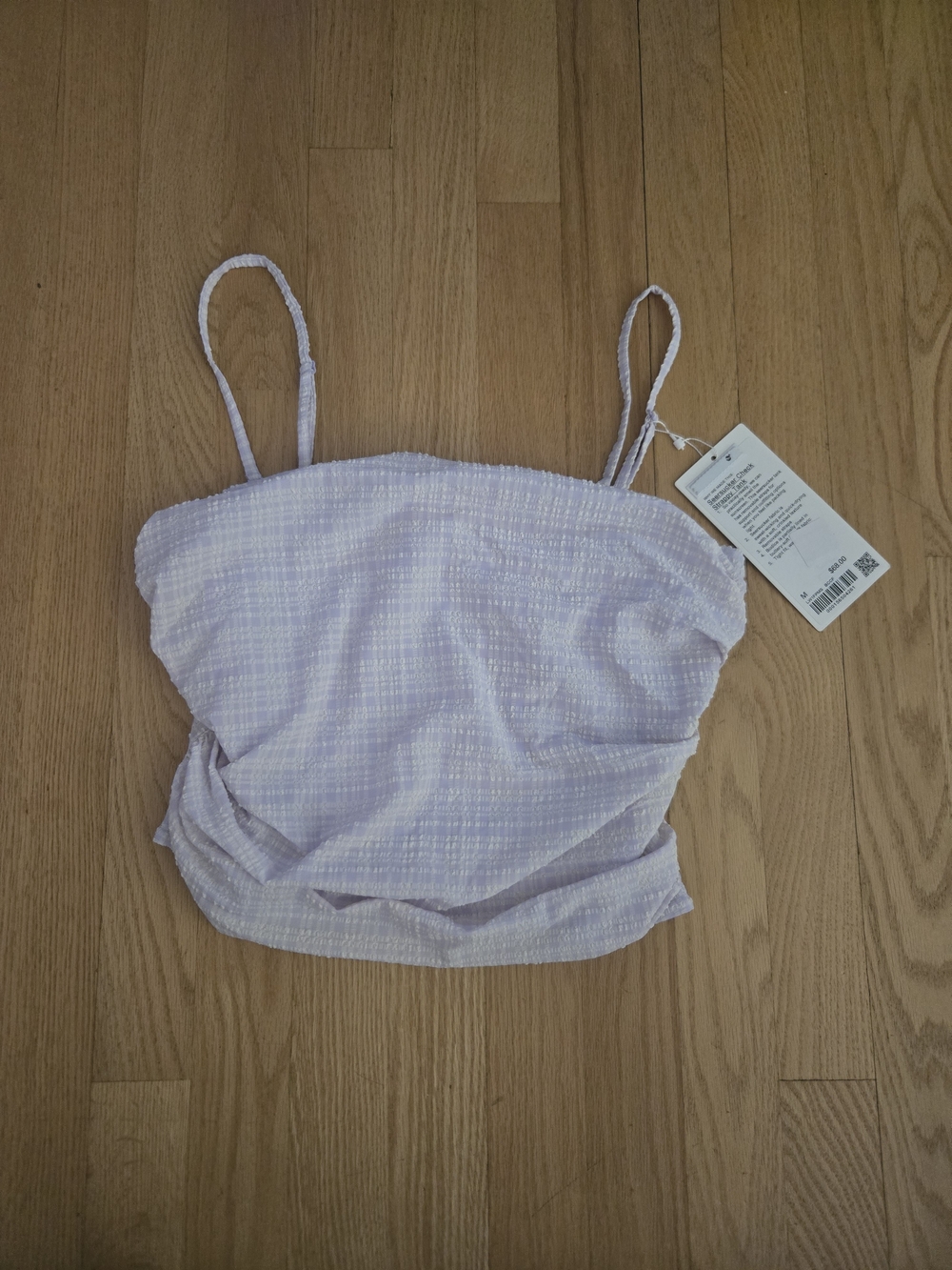 Lululemon Seersucker Check Strappy Tank ( SIZE:M )